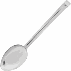 Garnish spoon stainless steel 50ml ,L=27cm metal.