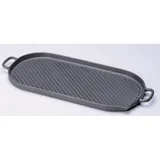 Grill pan oval cast iron ,L=53,B=23cm