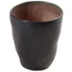 Стакан для горячих напитков «Пьюр» керамика 300мл D=75,H=90мм коричнев., Цвет: Коричневый