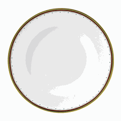 Тарелка «Ковент Гарден» фарфор D=21,7см белый