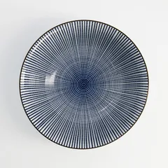 Салатник «Сендан» фарфор 1л D=188,H=78мм голуб.,белый, изображение 2