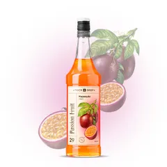 Сироп «Маракуйя» Pinch&Drop стекло 1л D=85,H=330мм желт.