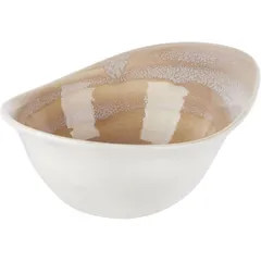 Salad bowl “Revolution”  porcelain  400 ml  D=18, H=8, L=15 cm  beige.