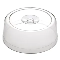 Cover for dish  polystyrene  D=30, H=11.5 cm  transparent.