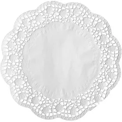 Lace table pads[100pcs] paper D=38,L=38,B=38cm white