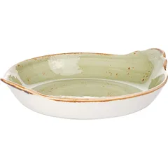 Baking container “Kraft Green”  porcelain  0.78 l  D=21.5, H=25, L=26, B=23.5 cm  green.