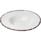 Тарелка для пасты «Антика Перла» фарфор 0,5л D=310,H=55мм белый,коричнев., изображение 2