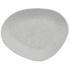 Plate “Galaxy” asymmetrical  porcelain  D=220, H=25mm  light-gray.