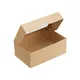 Контейнер бумажный OneBox с крышкой картон 1,2л ,H=85,L=150,B=100мм св.корич., Цвет: Светло-коричневый, Объем по данным поставщика (мл): 1200, изображение 2