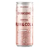 Напиток безалкогольный «Ром Кола» жесть белая 330мл D=55,H=143мм св.корич.