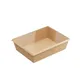 Контейнер бумажный OneClick картон 1л ,H=55,L=150,B=200мм св.корич., Цвет: Светло-коричневый, Объем по данным поставщика (мл): 1000, изображение 3