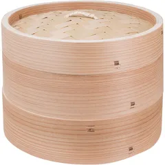 Лукошко паровое димсам сосна D=18,H=13,5см бежев.