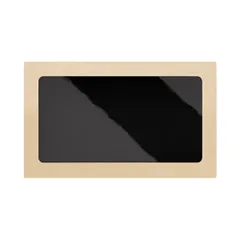 Контейнер бумажный OneBox с крышкой картон 1,9л ,H=6,L=23,B=14см черный, изображение 2