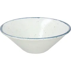 Salad bowl “Organica”  porcelain  D=20cm  white, blue