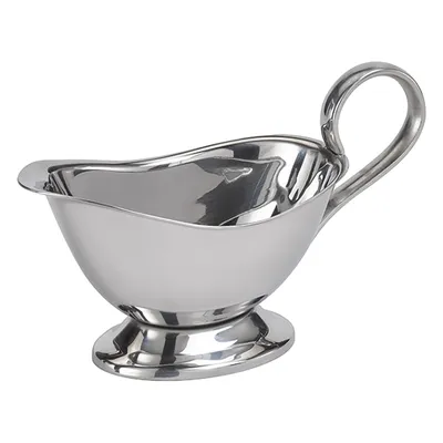 Соусник «Профи» с ручкой сталь нерж. 125мл ,H=90,L=160,B=75мм металлич.