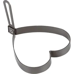 Форма для жарки яиц «Сердце» сталь нерж. D=110,H=15мм металлич.