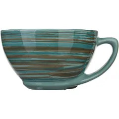 Tea cup “Scandinavia”  ceramics  250 ml  D=110, H=65mm  blue, brown.