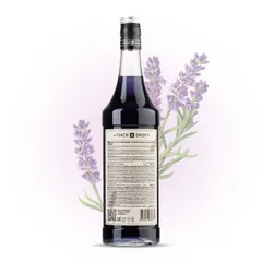 Сироп «Прованская Лаванда» Pinch&Drop стекло 1л D=85,H=330мм черный, изображение 2