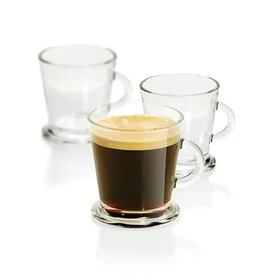 Чашка кофейная «Робаст»[2шт] стекло 180мл прозр., изображение 3