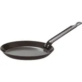 Pan for pancakes black steel D=200,H=25,L=380mm gray