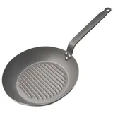 Grill pan white steel D=30,H=6,L=52cm gray