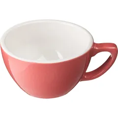Coffee cup “Pur-Amor”  porcelain  200 ml  D=97/50, H=60, L=125mm  coral, white