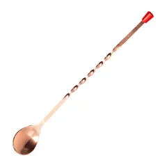 Ложка барная «Пробар» сталь нерж. ,L=28,B=3см медный