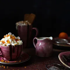 Блюдце «Крафт Распберри» фарфор D=145/50,H=17мм розов., изображение 4