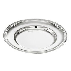 Tray for caviar art. 53110-04 “Contour”  silver plated  D=14cm