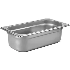 Gastronorm container (1/3)  stainless steel  3.4 l , H = 10, L = 32.5, B = 17.6 cm  metal.