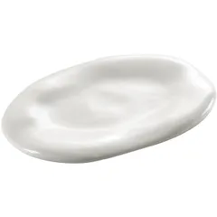 Plate “Nuages” small  porcelain , L=16, B=12cm  white