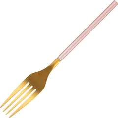 Table fork “District Pink Gold Matt”  stainless steel , L=200, B=26mm  gold, pink.