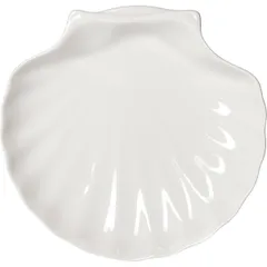 Блюдо «Кунстверк» ракушка фарфор D=160,H=15,L=175,B=55мм белый