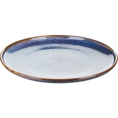 Тарелка «Ирис» фарфор D=290,H=27мм голуб.,коричнев., изображение 2