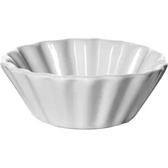 Салатник для комплимента «Кунстверк» с волнистыми краями фарфор 50мл D=71,H=20мм белый