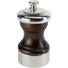 Мельница для соли «Пэлэс» металлический механизм бук,посеребрен. ,H=10см коричнев.