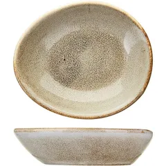 Butter plate “Potters” grey-brown porcelain 57ml ,L=98,B=85mm