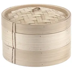 Steam dim sum basket bamboo D=30cm