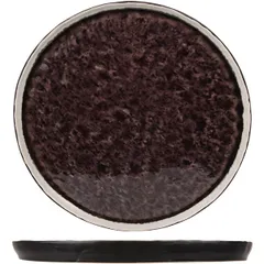 Plate “Laguna” ceramics D=27cm violet, black