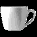 Чашка кофейная «Сквэа» фарфор 80мл D=62,H=50мм белый