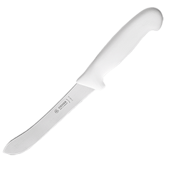 Нож для нарезки мяса сталь нерж.,пластик ,L=310/175,B=26мм белый,металлич.