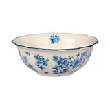 Салатник «Фиори» фарфор 350мл D=15см слон.кость,синий, Диаметр (мм): 150