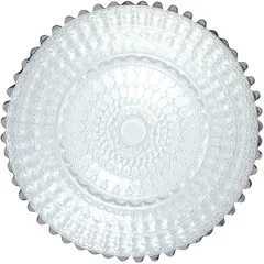 Тарелка пирожковая «Гелиос» стекло D=16см прозр.,платин.