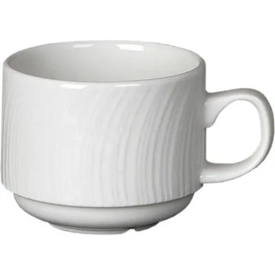 Чашка кофейная «Спайро» фарфор 85мл D=60,H=45,L=85мм белый, изображение 2