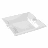 Пепельница «Кунстверк» квадратная фарфор ,H=24,L=128,B=128мм белый