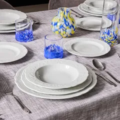 Тарелка «Флер Бьянко» мелкая фарфор D=31см белый, изображение 2