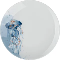 Тарелка «Универсал» Медуза фарфор D=175,H=20мм белый,синий