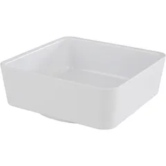 Square salad bowl plastic 1.5l ,H=7,L=20,B=20cm white