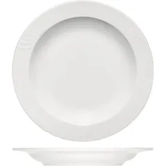 Plate “Carat” small  porcelain  D=20, H=2cm  white