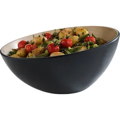 Салатник «Фрида» пластик 2,6л D=28,5,H=14см черный,бежев., изображение 3